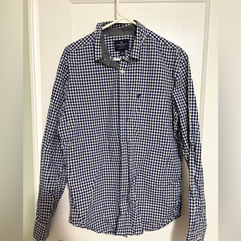 Men’s American Eagle Outfitters Checkered Button Down Shirt